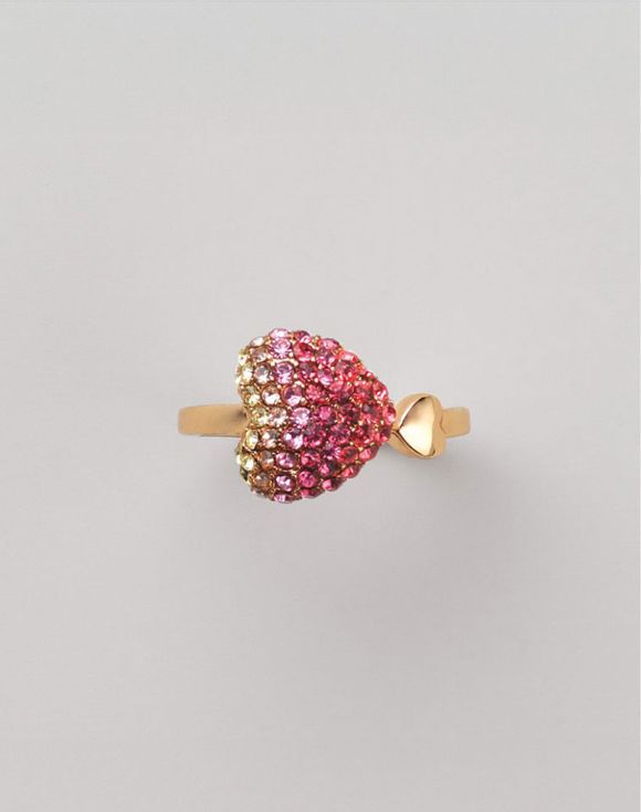 Heartfelt Love Pavé Ombre Ring