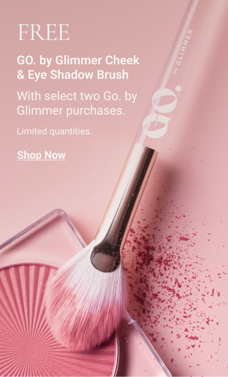 FREE Go. by Glimmer Cheek & Eye Shadow Brush