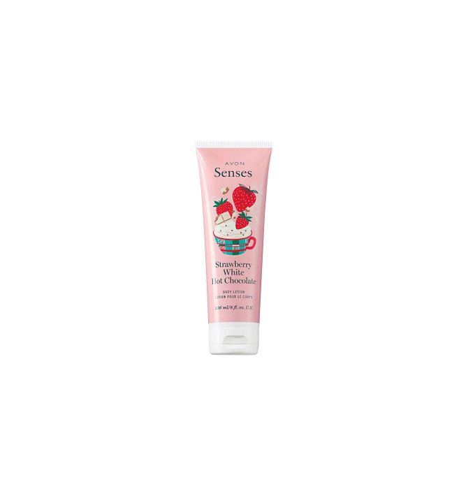 Avon Senses Strawberry White Hot Chocolate Body Lotion Avon