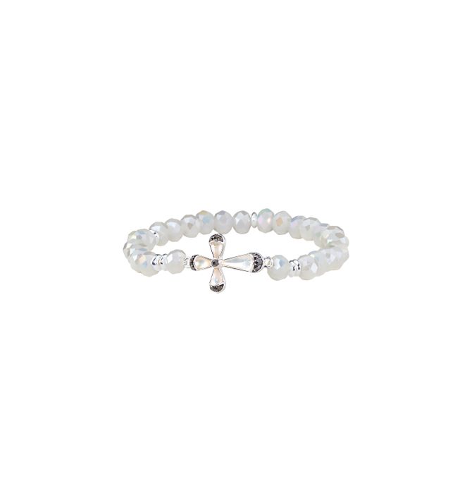 Pearly Cross Stretch Bracelet Avon