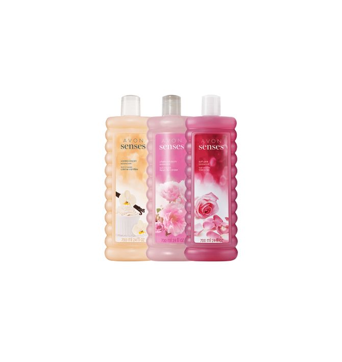Senses Soft Pink Bubble Bath Bundle