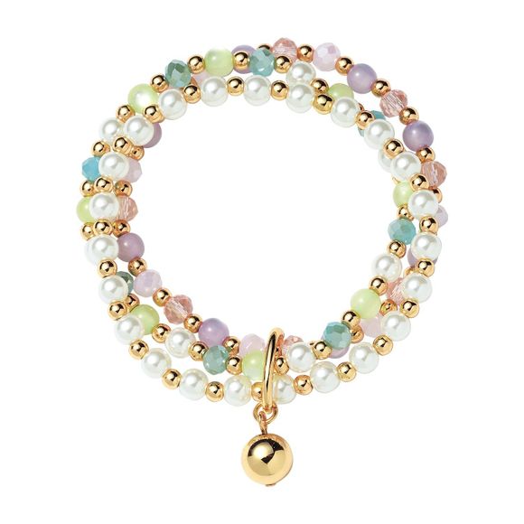 Pastel Bouquet Stretch Bracelet Set