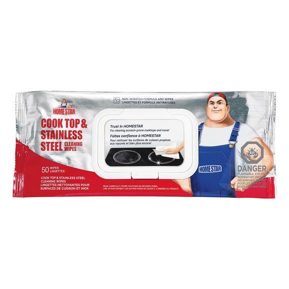 Homestar Cook Top & Stainless Steel Cleaning Wipes