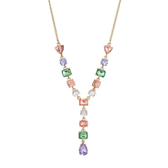 Golden Pastel Y Necklace