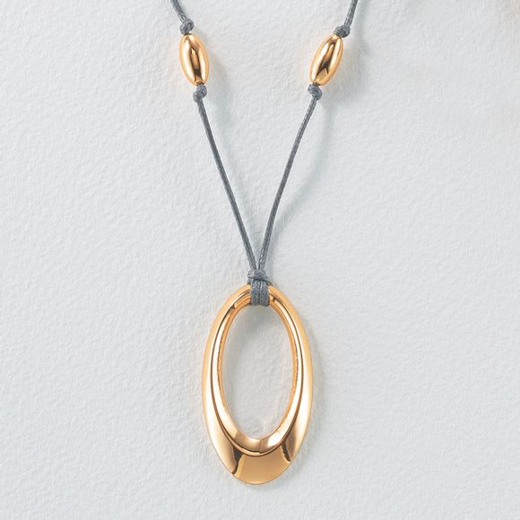Avon Cord and Metal Necklace