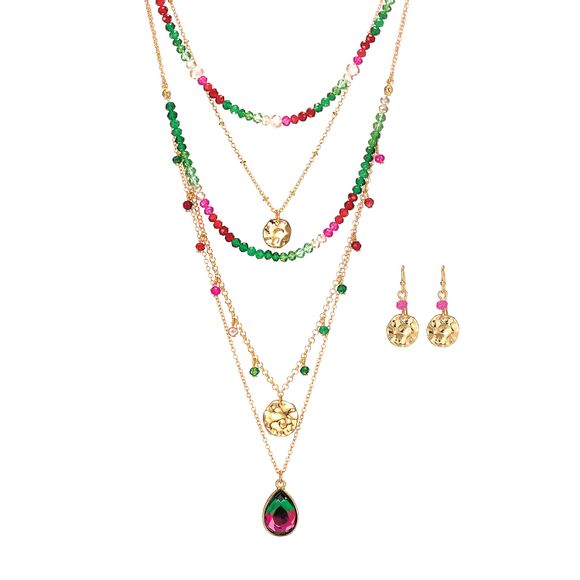 Avon Tropical Watermelon Necklace and Earring Giftset