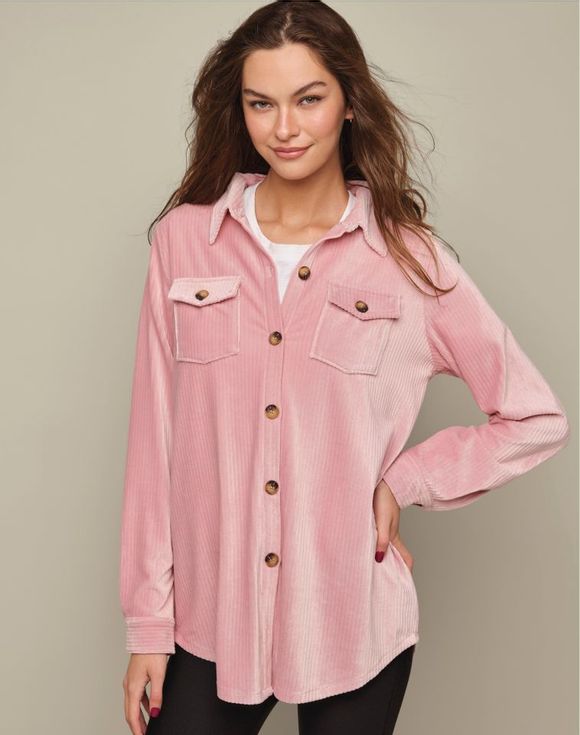 Corduroy Button-Fro… - image