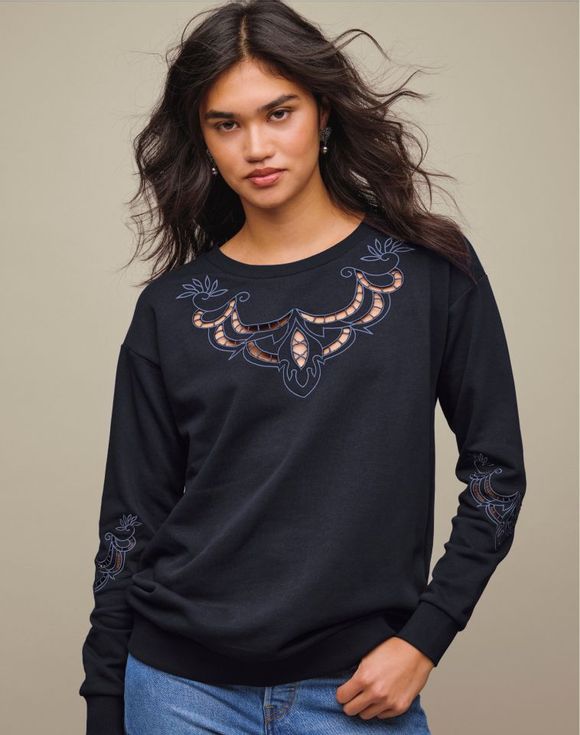 Embroidered Pullover - image