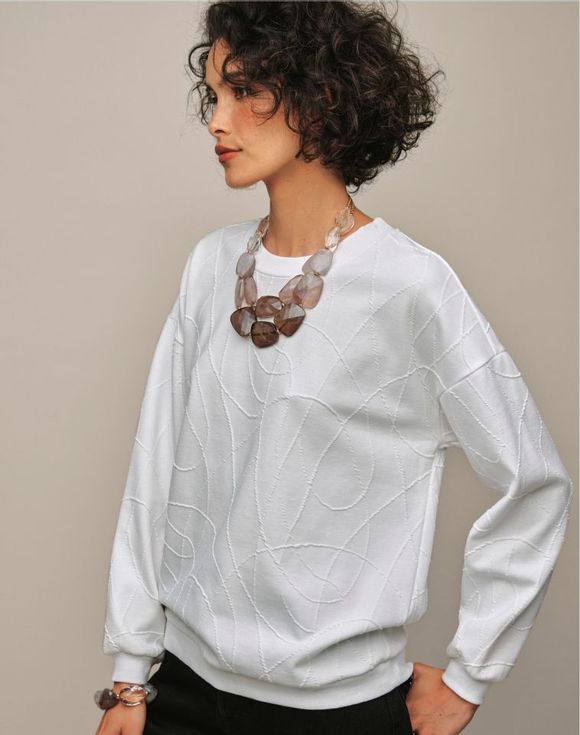 Textured Pullover - image