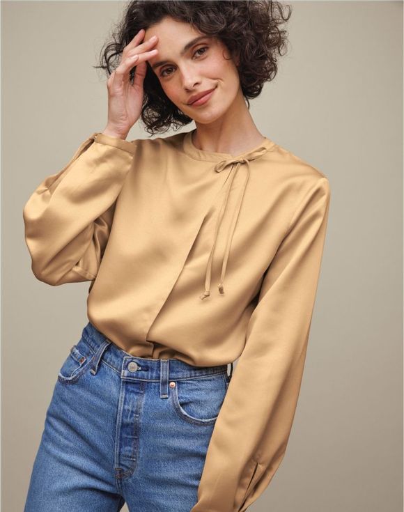 Tie-Neck Blouse - image