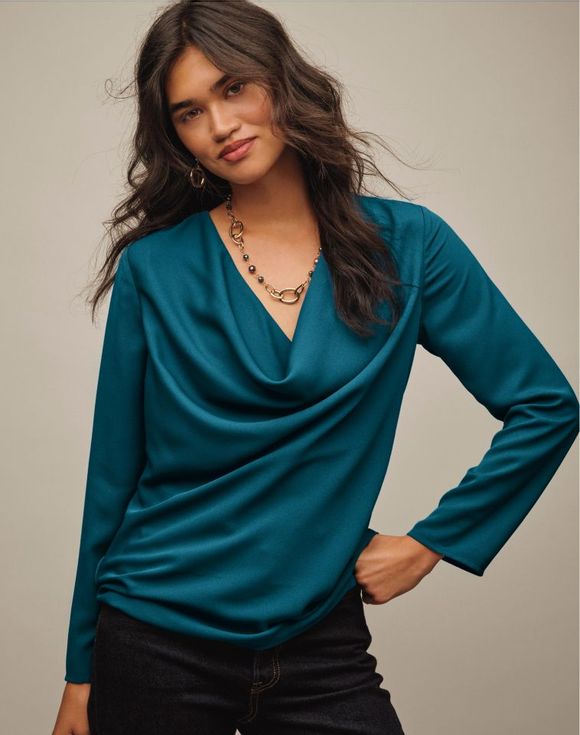 Cowl Neck Blouse - image