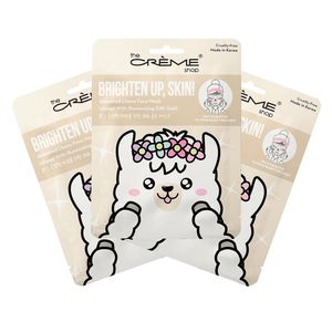 The Creme Shop Brighten Up, Skin! Animated Llama Face Mask 3-Piece Set