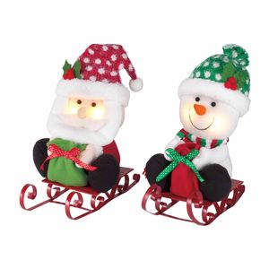 Sledding Christmas Shelf Sitter Light-Up