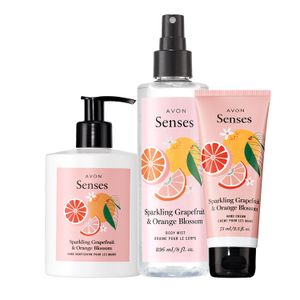 Senses Sparkling Grapefruit & Orange Blossom 3-Piece Set