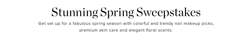 Stunning Spring Sweepstakes
