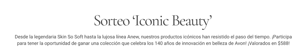 Sorteo ‘Iconic Beauty’ 