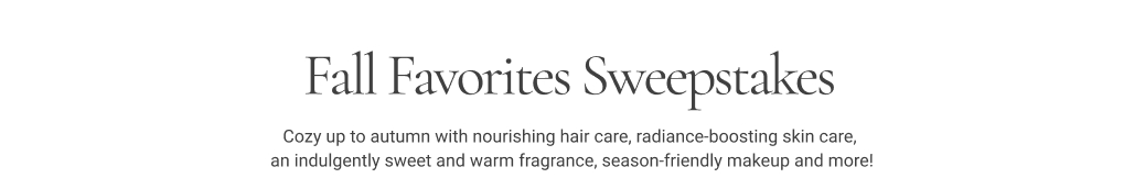 Fall Favorites Sweepstakes 