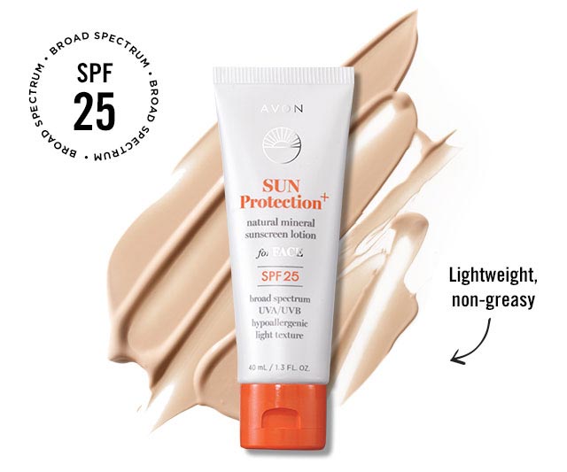 Sun Protection+ Natural Mineral Sunscreen Lotion for FACE