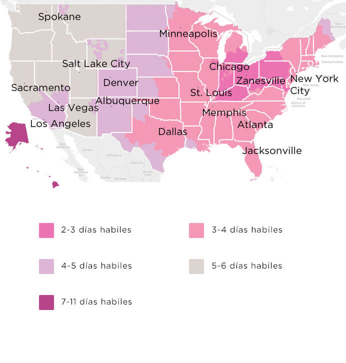 Shipping map