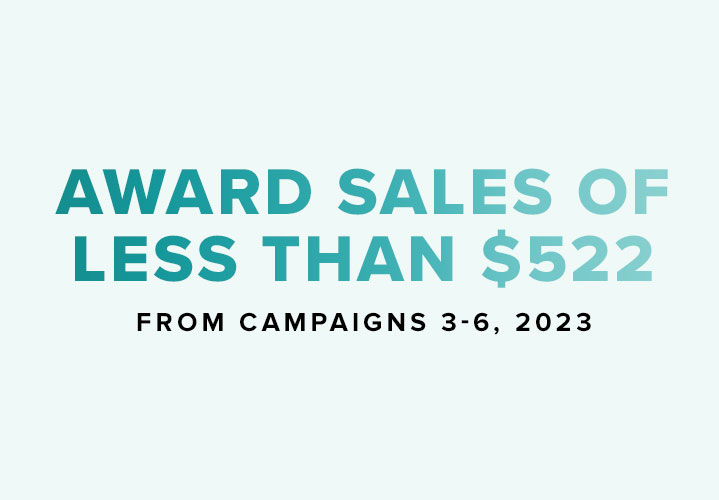 Award Sales of $522 or more