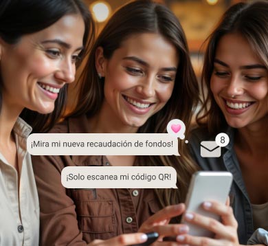 Recauda fondos desde cualquier lugar: en 2 semanas o menos